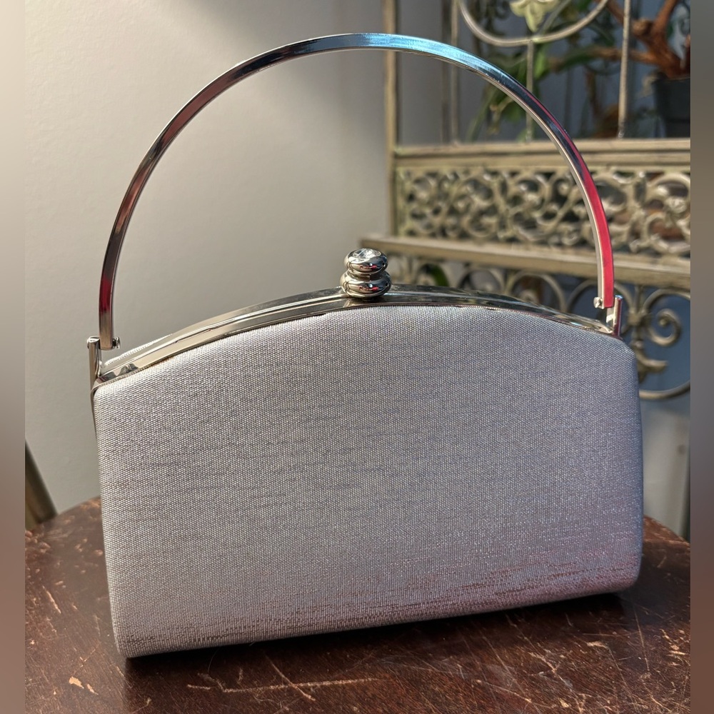 Vintage Sasha evening silver formal mini bag